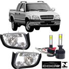 Par farol milha chevrolet blazer pitbull 2001 a 2011 e super led