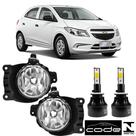Par farol milha chevrolet prisma 2012 a 2019 e super led