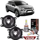 Par farol milha citroen c4 cactus 2019 a 2022 e super led 2d