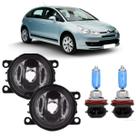 Par farol milha citroen c4 hatch 2007 a 2013 e super branca