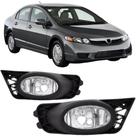 Par farol milha com grade honda new civic 2011 2010 2009