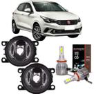 Par farol milha fiat argo 2017 a 2022 e super led
