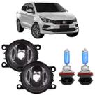 Par farol milha fiat cronos 2017 a 2022 e super branca