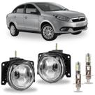 Par farol milha fiat grand siena 2012 ate 2021 com led vidro