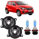Par farol milha fiat mobi 2016 a 2022 e super branca