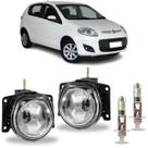 Par farol milha fiat palio attractive 2012 a 2017 led vidro