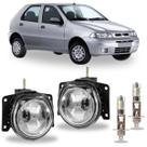Par farol milha fiat palio fire g2 2001 a 2007 com led vidro