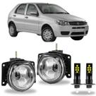 Par farol milha fiat palio fire g3 2004 a 2016 c/ led vidro