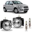 Par farol milha fiat palio g4 2008 2009 2010 com led vidro