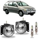 Par farol milha fiat palio weekend g2 2001 a 2006 led vidro