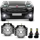 Par farol milha fiat toro 2016 a 2020 e super branca led Par farol milha fiat toro 2016 a 2020 e super branca led
