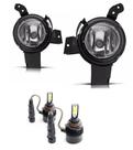 Par farol milha ford fiesta 2007 / 2010 le / ld + super led hb4 6000k
