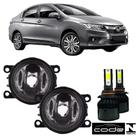 Par Farol Milha Honda City 2014 a 2022 Super Led