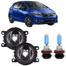 Par farol milha honda new fit 2014 a 2022 e super branca