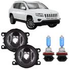 Par farol milha jeep compass 2014 a 2020 e super branca Par farol milha jeep compass 2014 a 2020 e super branca