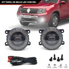 Par Farol Milha Led Anel Drl Renault Duster 6000k 2011 2012 2013 2014 2015 2016 2017 2018 2019 2020 Auxiliar Neblina Luz Diurna