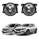 Par Farol Milha Logan Sandero 2014 a 2023 Auxiliar Neblina