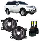 Par farol milha mitsubishi dakar 2008 a 2013 suits e super led