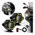Par Farol Milha Moto Led Auxiliar 6000k Ubs Botao Alfa.shop