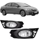 Par farol milha new civic 2009 2010 2011 com grade Par farol milha new civic 2009 2010 2011 com grade