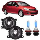 Par farol milha nissan tiida 2008 a 2013 e super branca