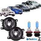 Par farol milha peugeot 207 307 c4 logan focus e super branca