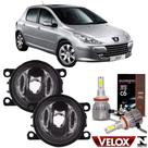 PAR FAROL MILHA PEUGEOT 307 2007 ate 2014 e Super Led 2D