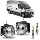 Par farol milha peugeot boxer 2005 a 2016 e super branca led