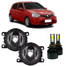 Par farol milha renault clio 2012 a 2016 e super led