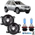 Par farol milha renault duster 2011 a 2021 e super branca