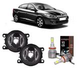 Par farol milha renault fluence 2011 ate 2018 e super led 2d