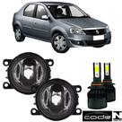 Par Farol Milha Renault Logan 2007 a 2019 Super Led