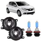 Par farol milha renault sandero 2007 a 2019 e super branca