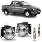 Par farol milha strada g3 2003 ate 2012 com led vidro