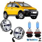 Par farol milha superior volkswagen crossfox 2004 a 2010 e super branca