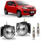 Par farol milha uno drive 2018 ate 2021 com led vidro