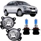 Par farol milha volkswagen polo 2007 a 2012 super branca vd