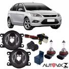 Par FAROL NEBLINA FORD FOCUS 2009 a 2013 Lâmpadas Halógenas