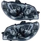 Par Farol Palio Strada Siena G3 04 A 15 Cromado Aro Preto