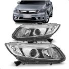 Par Farol para Honda Civic 2013 A 2016 Eletrico Com Motor