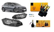 Par farol polo 2017 a 2020 foco duplo + super led Par farol polo 2017 a 2020 foco duplo + super led