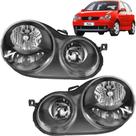 PAR Farol Polo Hatch e Sedan 2003 2004 2005 2006 Máscara Negra