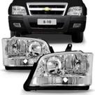 Par farol s10 2003 a 2004 cromado pisca cristal