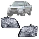 Par farol s10 2004 - 2005 - 2006 - 2007 lado direito cristal