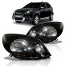Par Farol Sandero Stepway Ano 2012 2013 2014 Mascara Negra