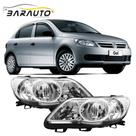 Par farol saveiro 2008 a 2013 g5 mascara cromada foco duplo Par farol saveiro 2008 a 2013 g5 mascara cromada foco duplo
