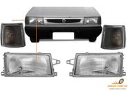Par Farol Vidro Fiat Uno Fiorino Premio Elba 1991 Á 2003 Cromado + Pisca Fumê. Par Farol Vidro Fiat Uno Fiorino Premio Elba 1991 Á 2003 Cromado + Pisca Fumê.