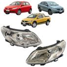 Par Farol Volkswagen Gol Voyage Saveiro G5 2009 2010 2011 2012 Foco Simples Direito e Esquerdo