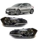 PAR Farol Volkswagen Polo 2018 2019 20 21 22 com Friso Cromado