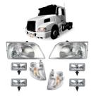 Par Farol Volvo NH12 Bicudo 00/04 Pisca Cristal e Milha